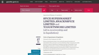 
                            8. SPICE SUPERMARKET LIMITED, SNACKNSPICE LIMITED and ...