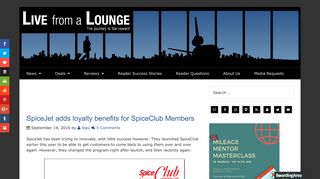 
                            7. SpiceJet adds loyalty benefits for SpiceClub Members - Live from a ...