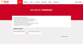 
                            1. SpiceJet Web check-in- Flight Booking for Domestic and International