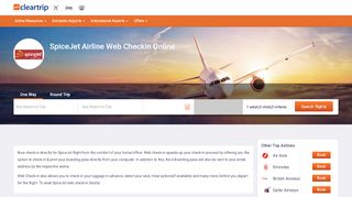 
                            5. SpiceJet Web Check-In, SpiceJet Online Check in - Cleartrip
