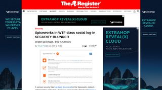 
                            7. Spiceworks in WTF-class social log-in SECURITY BLUNDER • The ...