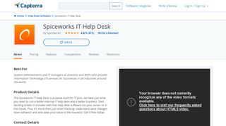 
                            9. Spiceworks IT Help Desk Reviews and Pricing - 2019 - Capterra