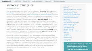 
                            7. Spiceworks Terms of Use