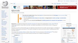 
                            5. Spiceworks - Wikipedia