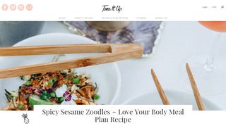 
                            11. Spicy Sesame Zoodles ~ Love Your Body Meal Plan Recipe ...