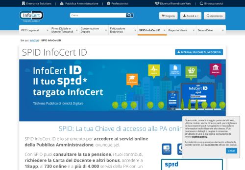 
                            2. SPID InfoCert ID - InfoCert