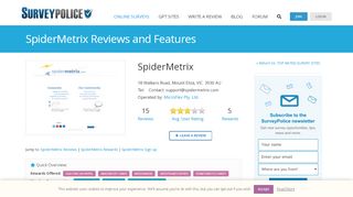 
                            5. SpiderMetrix Ranking and Reviews - SurveyPolice