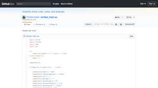 
                            4. Spidigo login script · GitHub