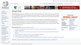 
                            4. Spiegel Daily – Wikipedia