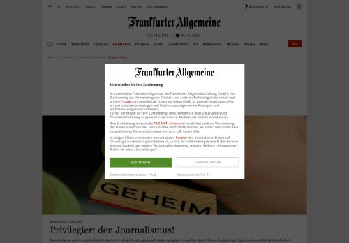 
                            8. Spiegel Online: Aktuelle News der FAZ zur Nachrichtenseite