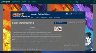 
                            8. Spiel-Optimierung | Naruto Online Wikia | FANDOM powered by Wikia