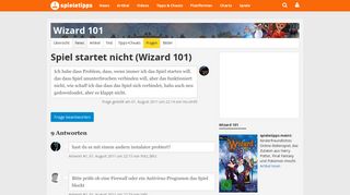 
                            11. Spiel startet nicht: Wizard 101 - Spieletipps