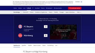 
                            10. Spielbericht | FC Bayern - Nürnberg | 08.12.2018 - Sky Sport