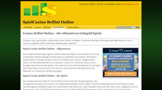 
                            3. SpielCasino Bellini Online - Echtgeld Spiele