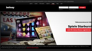 
                            8. Spiele Starburs - bis zu 1.000€ Willkommensbonus ... - Betway Vegas