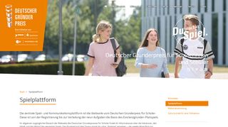 
                            3. Spielplattform :: Deutscher Gründerpreis für Schüler