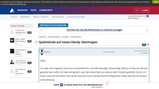 
                            10. Spielstände auf neues Handy übertragen | AndroidPIT Forum