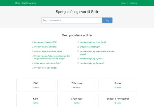 
                            3. Spiir - Hjælpesektion