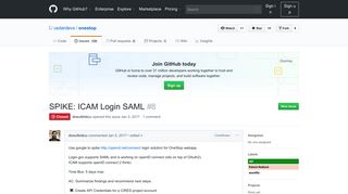 
                            8. SPIKE: ICAM Login SAML · Issue #8 · cedardevs/onestop · GitHub