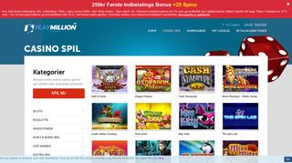 
                            4. Spil Online Casino Spil - PlayMillion.dk