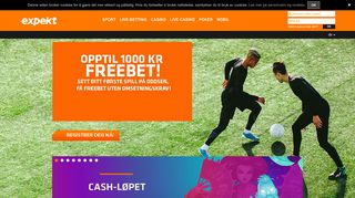 
                            5. Spill online odds, casino og poker hos Expekt med 500% BONUS!