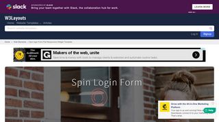 
                            3. Spin login Form Flat Responsive Widget Template. - w3layouts.com