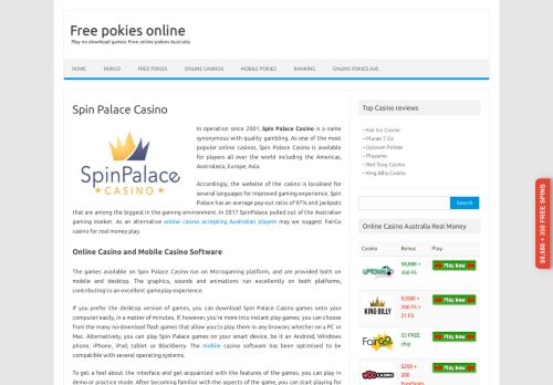 
                            8. Spin Palace Casino Australia - Mobile login and flash slot games: app ...