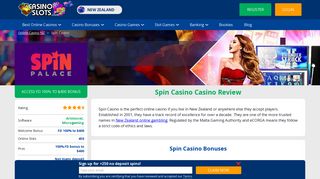 
                            11. Spin Palace Casino Review - Online Casino NZ