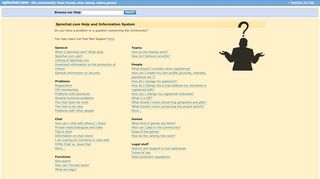 
                            9. Spinchat.com Help and Information System