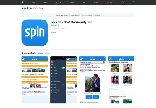 
                            10. spin.de - Chat Community im App Store - iTunes - Apple