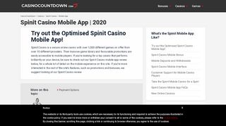 
                            11. ▷ Spinit Casino Mobile App Games, Bonuses, Interface