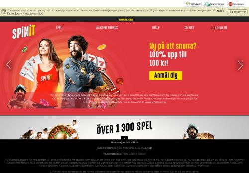 
                            1. Spinit- Online Casino & Slots | 10 000 kr + 200 Free Spins bonus