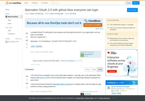 
                            13. Spinnaker OAuth 2.0 with github Now everyone can login - Stack ...