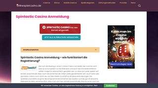 
                            5. Spintastic Casino Anmeldung – wie funktioniert die Registrierung?