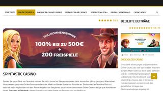 
                            10. Spintastic Casino - Book of Ra Online Casinos - Online Casino Bonus