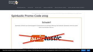 
                            8. Spintastic Promo-Code Februar 2019 | 210 Freispiele 500 € Bonus