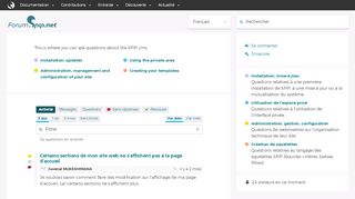 
                            5. SPIP Forums: Forums about SPIP