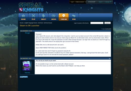 
                            9. Spiral Knights - Steam to SK Launcher
