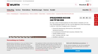 
                            13. Spiralbohrer HSCo DIN 340 Typ RN OXID online kaufen | WÜRTH