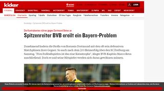 
                            10. Spitzenreiter BVB ereilt ein Bayern-Problem - Bundesliga - kicker