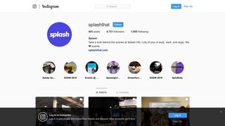 
                            5. Splash (@splashthat) • Instagram photos and videos