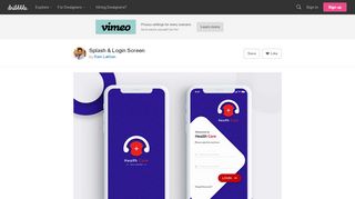 
                            4. Splash & Login Screen by Ram Lakhan | Dribbble | Dribbble