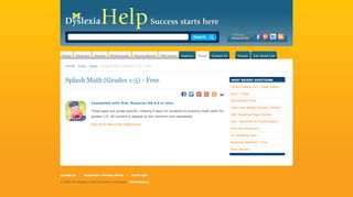 
                            13. Splash Math (Grades 1-5) - Free | Dyslexia Help at the University of ...