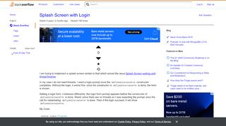 
                            8. Splash Screen with Login - Stack Overflow