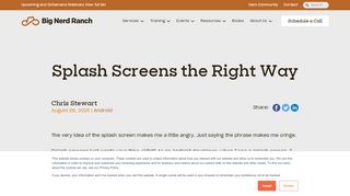 
                            9. Splash Screens the Right Way - Big Nerd Ranch