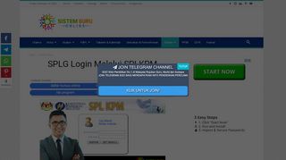 
                            3. SPLG Login Melalui SPLKPM - Sistem Guru Online