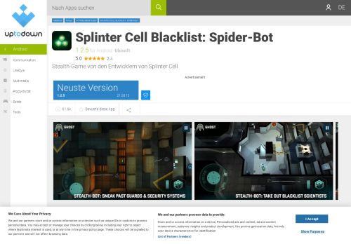 
                            6. Splinter Cell Blacklist: Spider-Bot 1.2.5 für Android - Download auf ...