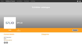 
                            12. SPLIO - Exhibitor catalogue / OMExpo 2017, Madrid - Easyfairs