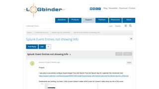 
                            12. Splunk Event Entries not showing Info - LOGbinder Forum