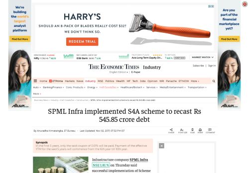
                            12. SPML Infra implemented S4A scheme to recast Rs 545.85 crore debt